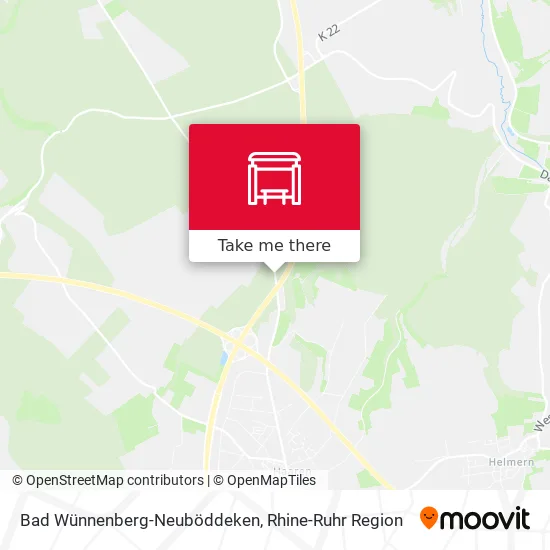 Карта Bad Wünnenberg-Neuböddeken