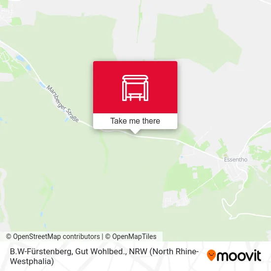 B.W-Fürstenberg, Gut Wohlbed. map
