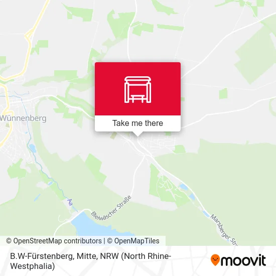 B.W-Fürstenberg, Mitte map