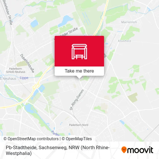 Pb-Stadtheide, Sachsenweg map