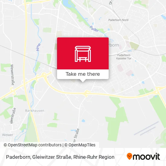 Карта Paderborn, Gleiwitzer Straße