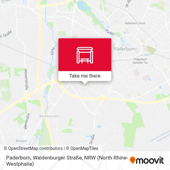 Paderborn, Waldenburger Straße map