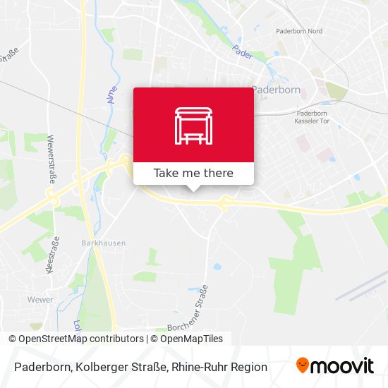 Paderborn, Kolberger Straße map