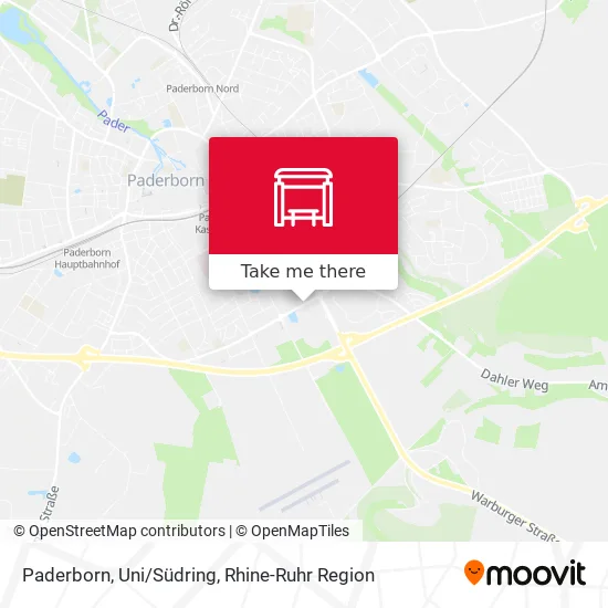 Карта Paderborn, Uni/Südring