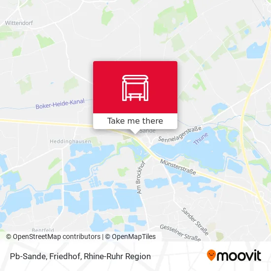 Карта Pb-Sande, Friedhof