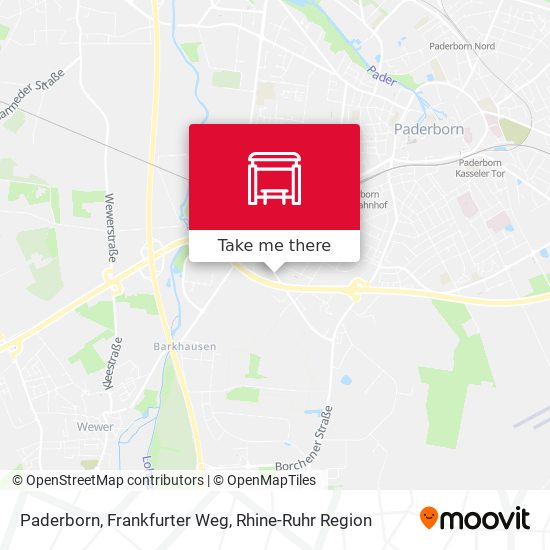Paderborn, Frankfurter Weg map