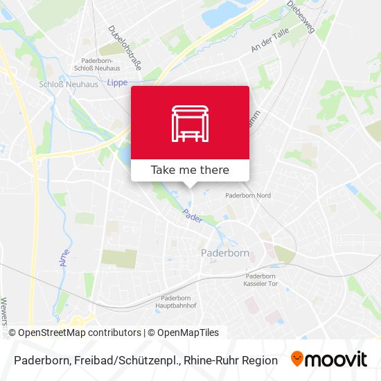 Paderborn, Freibad/Schützenpl. map