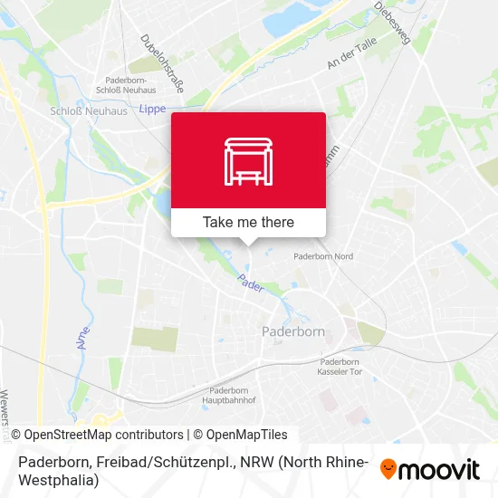 Paderborn, Freibad/Schützenpl. map