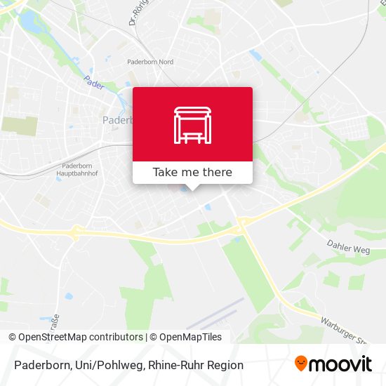 Paderborn, Uni/Pohlweg map