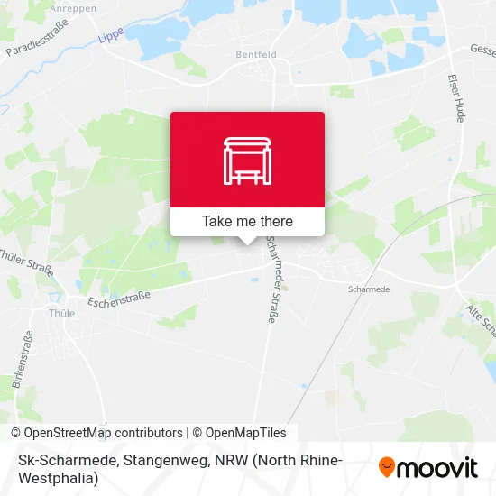 Sk-Scharmede, Stangenweg map