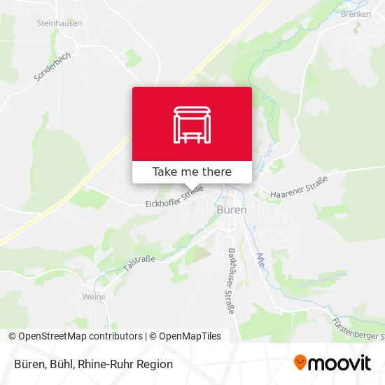 Карта Büren, Bühl