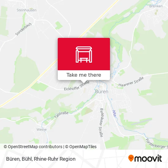 Карта Büren, Bühl