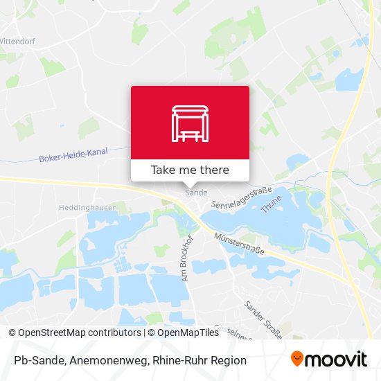 Pb-Sande, Anemonenweg map