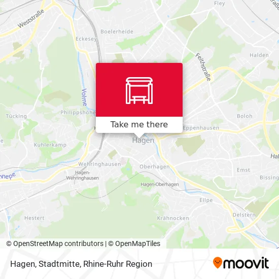 Карта Hagen, Stadtmitte