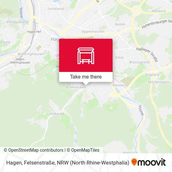Hagen, Felsenstraße map