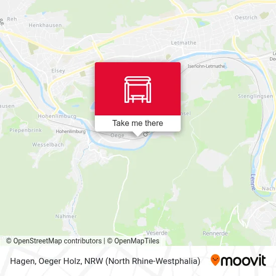 Hagen, Oeger Holz map