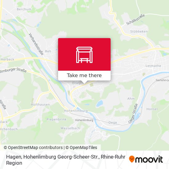Карта Hagen, Hohenlimburg Georg-Scheer-Str.