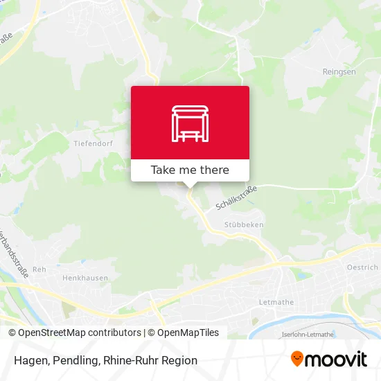Карта Hagen, Pendling