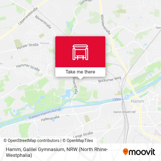 Hamm, Galilei Gymnasium map