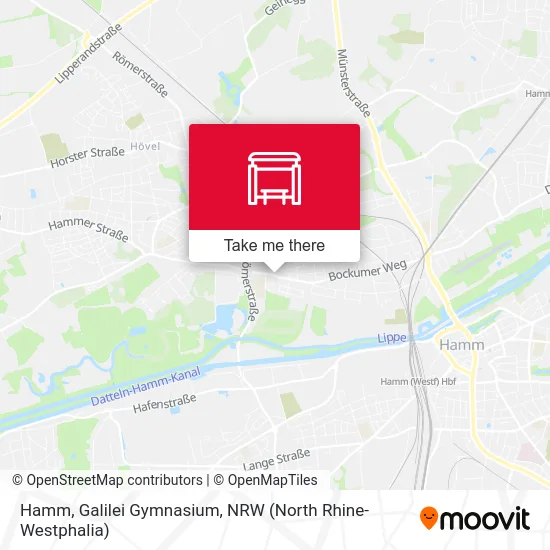 Hamm, Galilei Gymnasium map