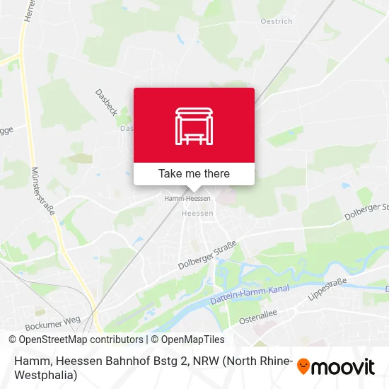 Hamm, Heessen Bahnhof Bstg 2 map