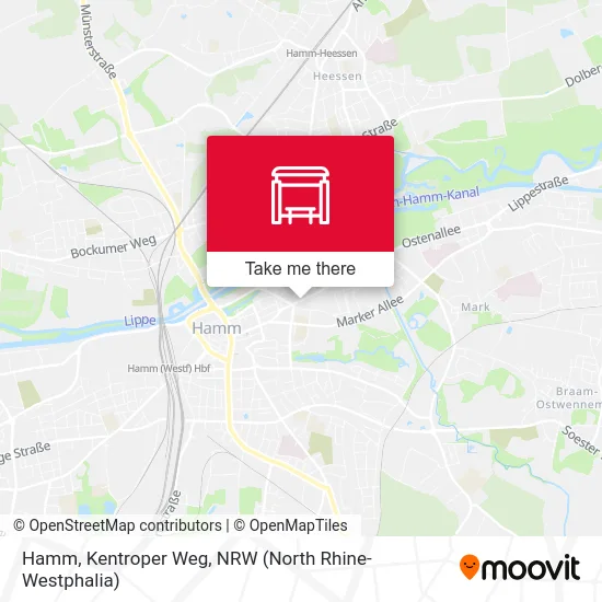 Hamm, Kentroper Weg map