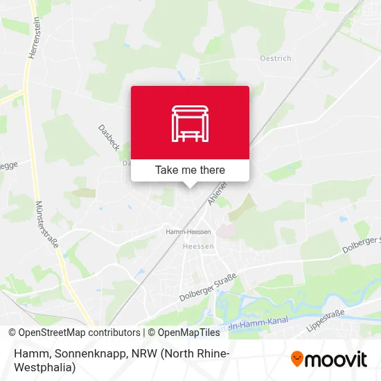 Hamm, Sonnenknapp map