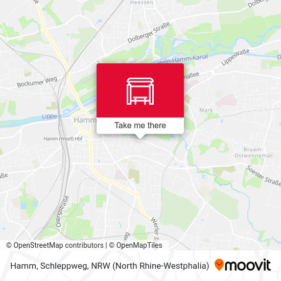 Hamm, Schleppweg map