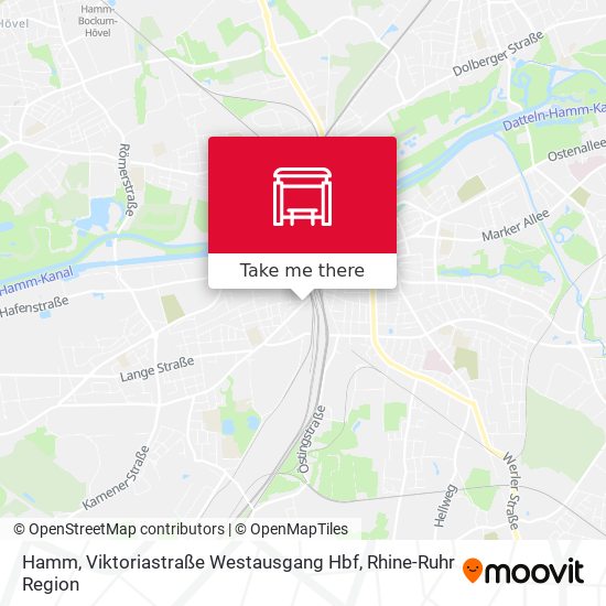 Hamm, Viktoriastraße Westausgang Hbf map