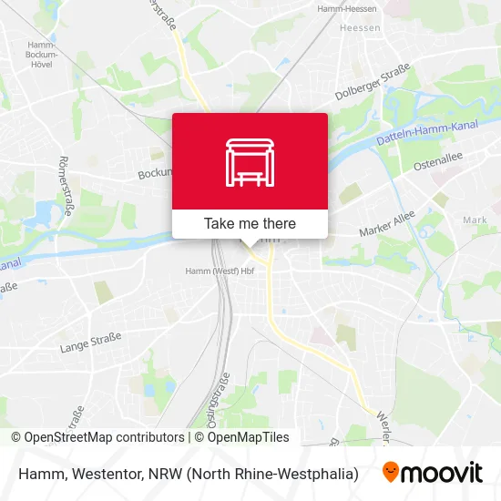 Hamm, Westentor map