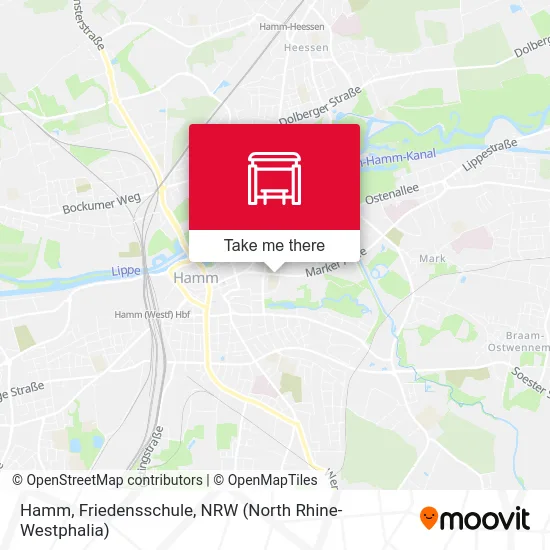 Hamm, Friedensschule map