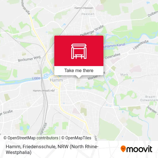 Hamm, Friedensschule map