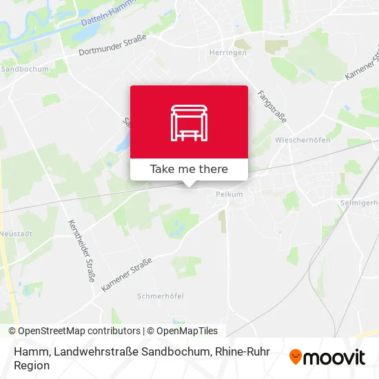 Карта Hamm, Landwehrstraße Sandbochum