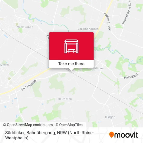 Süddinker, Bahnübergang map