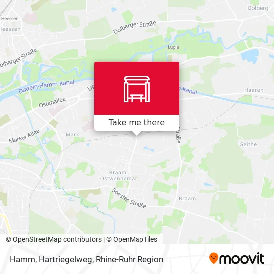 Карта Hamm, Hartriegelweg