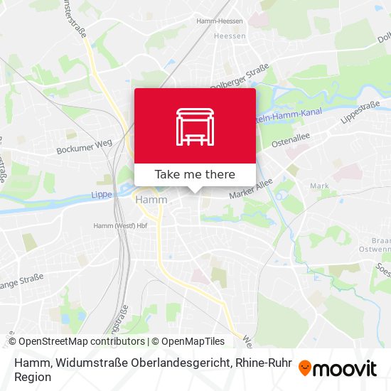 Hamm, Widumstraße Oberlandesgericht map