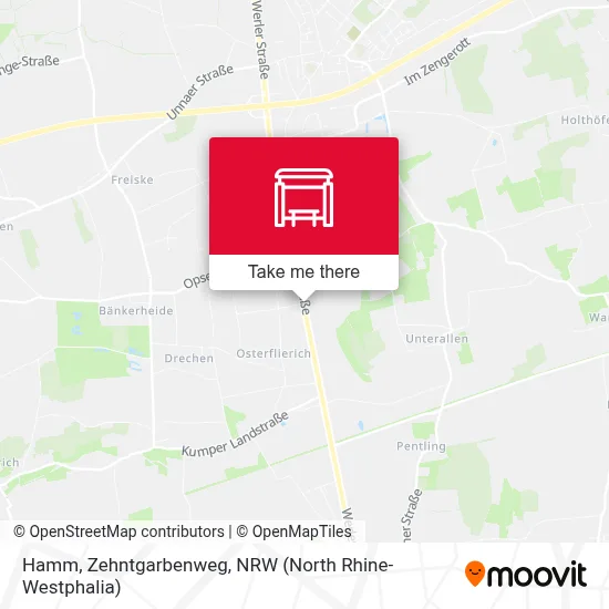 Hamm, Zehntgarbenweg map