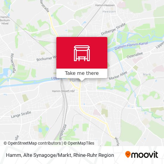 Hamm, Alte Synagoge/Markt map