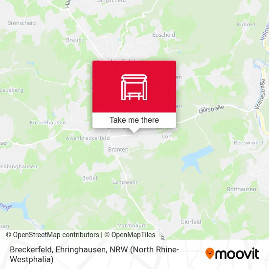 Breckerfeld, Ehringhausen map