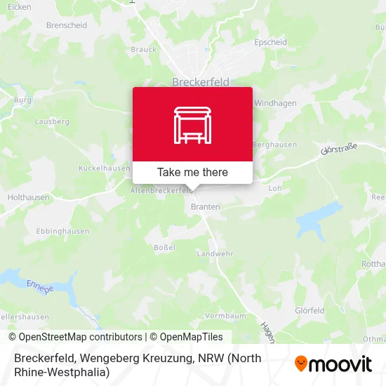 Breckerfeld, Wengeberg Kreuzung map