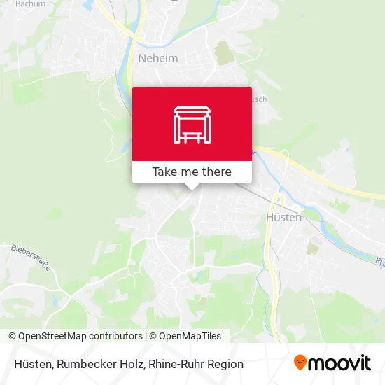 Карта Hüsten, Rumbecker Holz