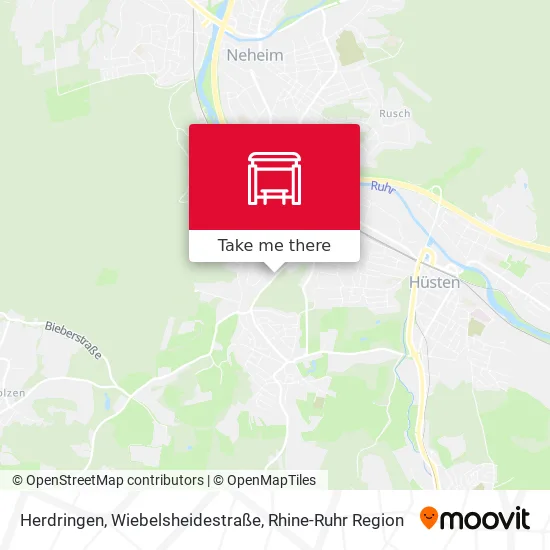 Карта Herdringen, Wiebelsheidestraße