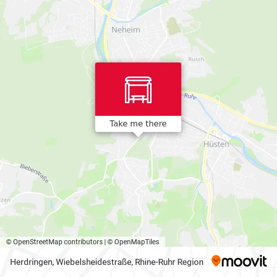 Карта Herdringen, Wiebelsheidestraße