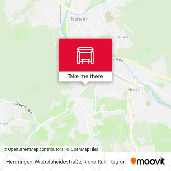 Карта Herdringen, Wiebelsheidestraße