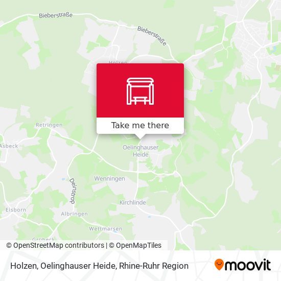 Holzen, Oelinghauser Heide map
