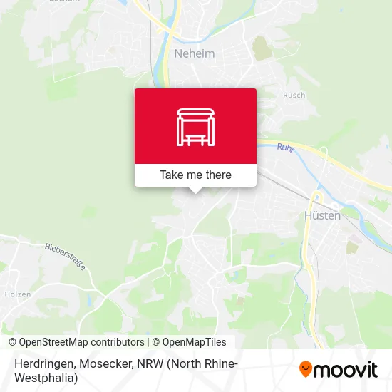 Herdringen, Mosecker map