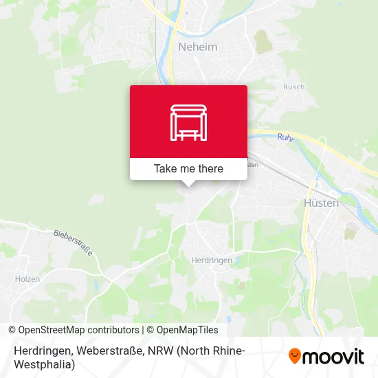 Herdringen, Weberstraße map
