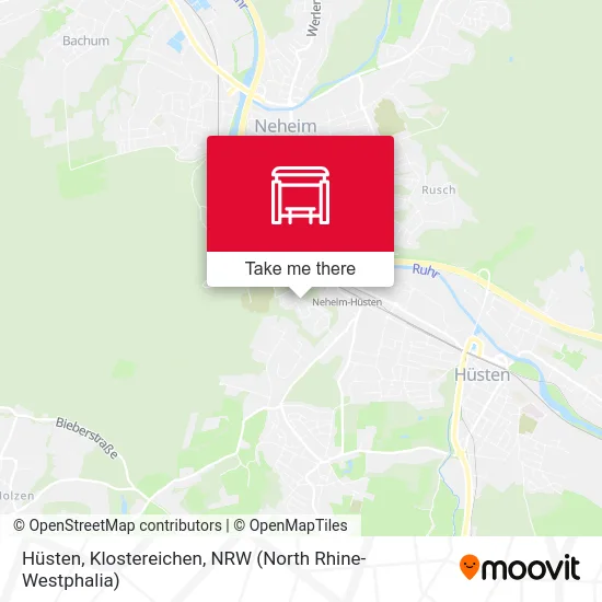 Hüsten, Klostereichen map