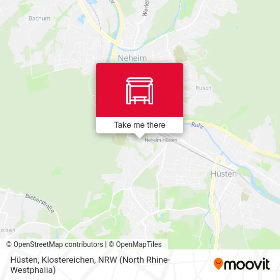 Hüsten, Klostereichen map