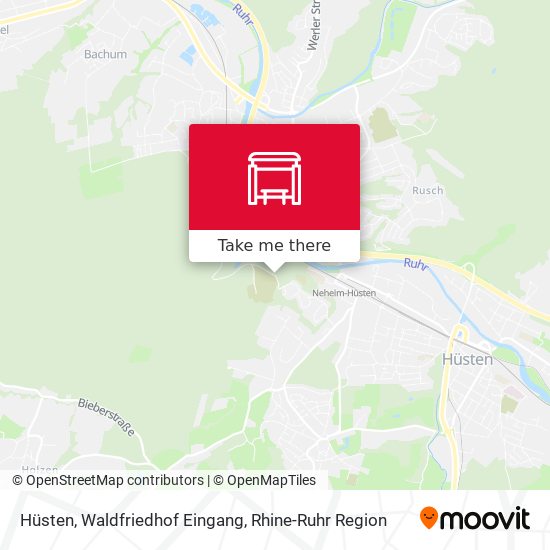 Hüsten, Waldfriedhof Eingang map